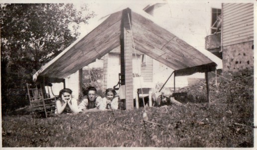 John Meyer and others at is home in Cascade
